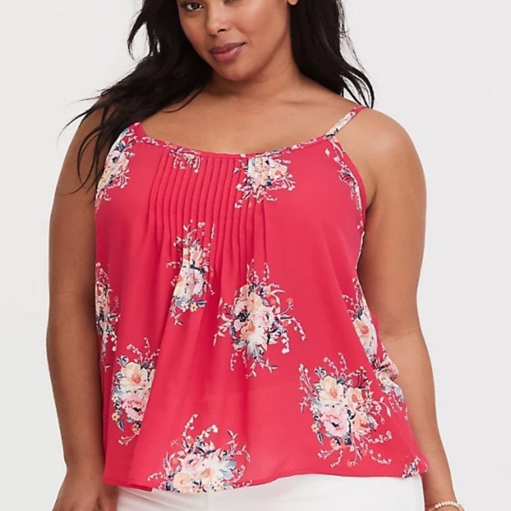 Torrid Floral Pintuck Swing Cami